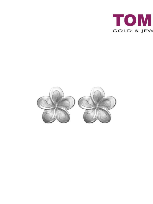 TOMEI Splendour in Floriate Elegance  Earrings, White Gold 585