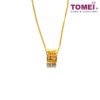 TOMEI Rolling Wealth Abacus Pendant, Yellow Gold 916