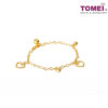 TOMEI Revelment of Mirthsome Hearts Bracelet, Yellow Gold 916