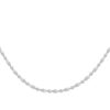 Tomei Sparkling Necklace, Unisex White Gold 585
