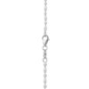 Tomei Sparkling Necklace, Unisex White Gold 585