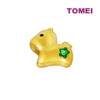 TOMEI [2024 Edition] Colorful Chubby Fortune Zodiac Charm with Red Rope Bracelet, Yellow Gold 999