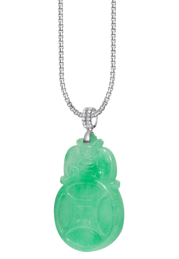 TOMEI 福在眼前 Jade of Prosperity, White Gold 750