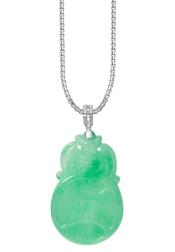TOMEI 福在眼前 Jade of Prosperity, White Gold 750