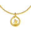 TOMEI Rabbit & Snake Pendant, Yellow Gold 916