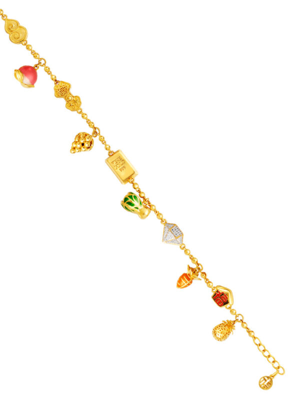 TOMEI The Perfect Ten Bracelet, Yellow Gold 916