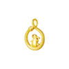 TOMEI Rabbit & Snake Pendant, Yellow Gold 916