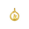 TOMEI Rabbit & Snake Pendant, Yellow Gold 916