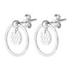 TOMEI Snowy Snowball Earrings, White Gold 585
