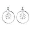 TOMEI Snowy Snowball Earrings, White Gold 585