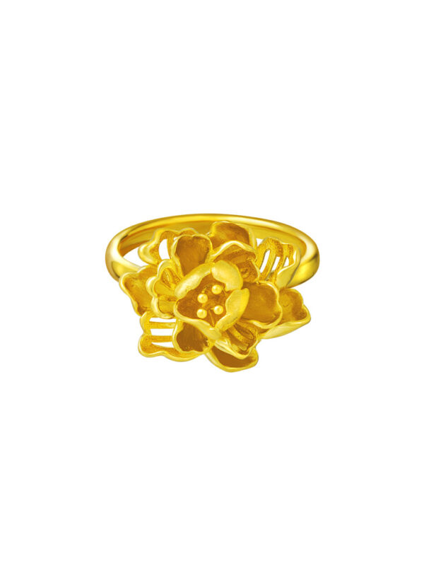 TOMEI The Peony Ring, Yellow Gold 916