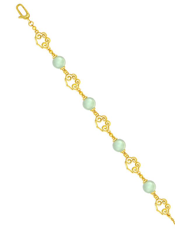 TOMEI Ru Yi Jade Bracelet, Yellow Gold 916
