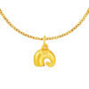 TOMEI Elephant Trunk Pendant, Yellow Gold 999