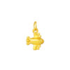 TOMEI Airplane Pendant, Yellow Gold 999