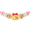 TOMEI X Sanrio My Melody Charm with Pink Rope Bracelet, Yellow Gold 999 (5D)