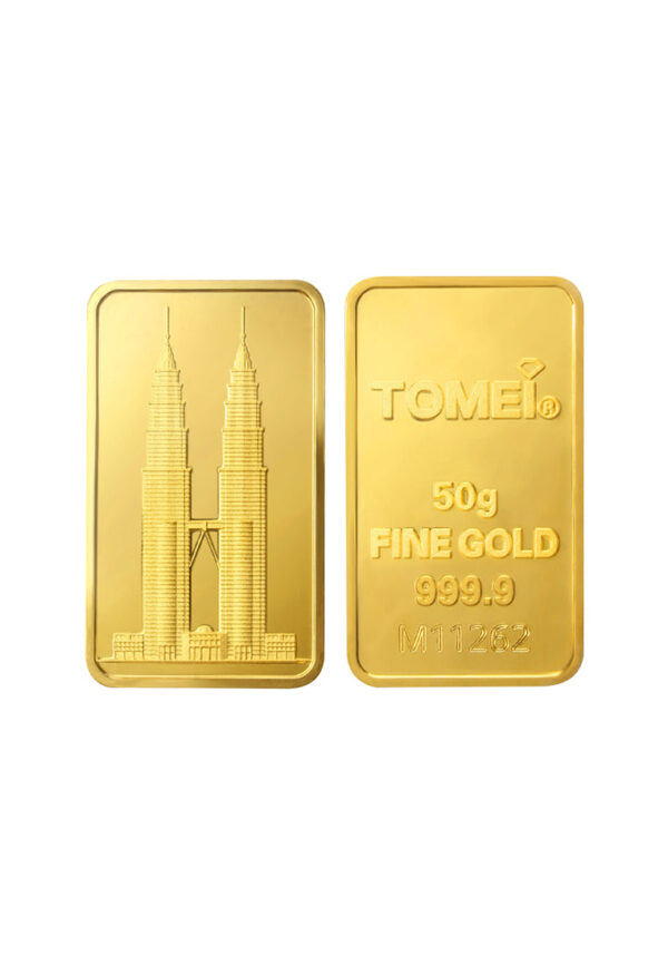 [Tomei Exclusive] KLCC Twin Towers Gold Bar | 10 Grams | 20 Grams | 50 Grams | 100 Grams |  Fine Gold 9999