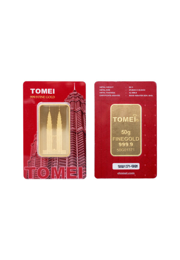 [Tomei Exclusive] KLCC Twin Towers Gold Bar | 10 Grams | 20 Grams | 50 Grams | 100 Grams |  Fine Gold 9999