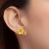TOMEI X Prima Gold Flower Set Earrings, Yellow Gold 999