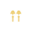 TOMEI X Prima Gold Ginkyo Collection Earring, Yellow Gold 999