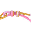 TOMEI X Sanrio My Melody Charm with Pink Rope Bracelet, Yellow Gold 999 (5D)
