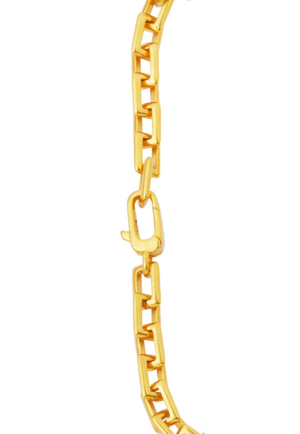 TOMEI Rectangular Chain Bracelet, Yellow Gold 916
