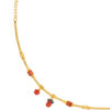 TOMEI x XIFU Vintage Charm In Red Bracelet, Yellow Gold 999