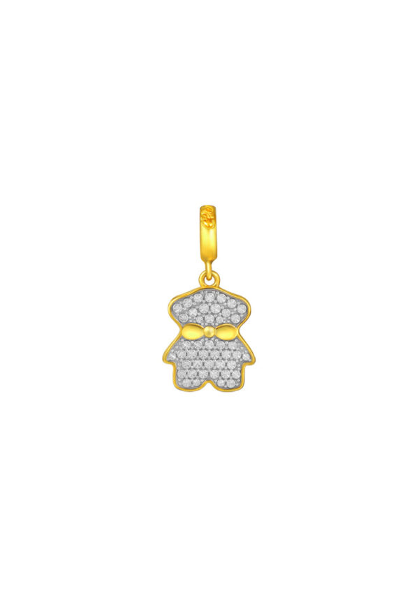 TOMEI Chomel Collection Bear Charm, Yellow Gold 916