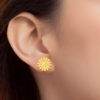 TOMEI X Prima Gold Daisy Collection, Earrings Yellow Gold 999