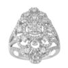 TOMEI Ring, Diamond White Gold 750 (R4707)