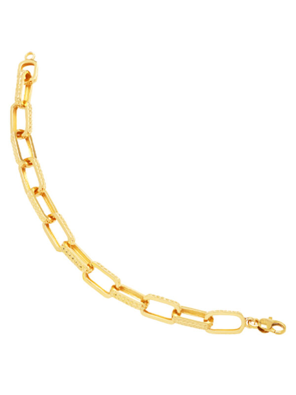 TOMEI Sparkling Linked Bracelet, Yellow Gold 916