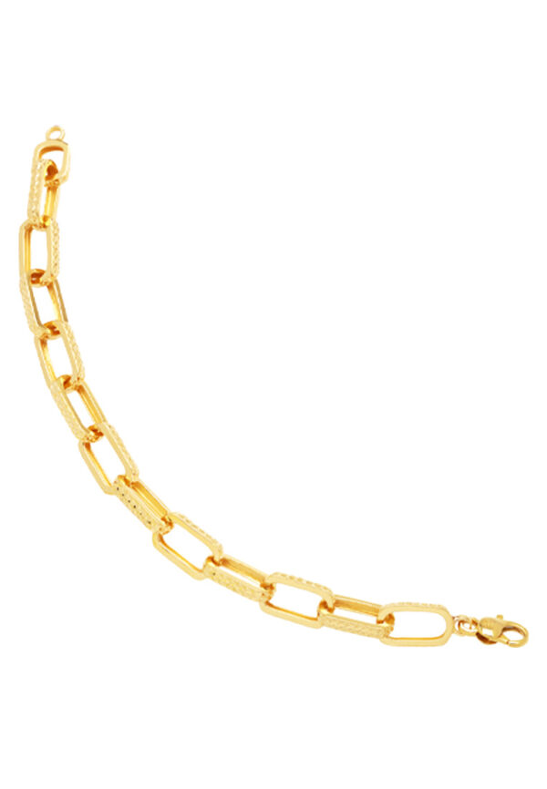 TOMEI Sparkling Linked Bracelet, Yellow Gold 916