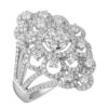 TOMEI Ring, Diamond White Gold 750 (R4707)