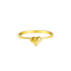 TOMEI Simply Heart Ring, Yellow Gold 916
