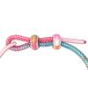 TOMEI X Sanrio Hello Kitty Charm with Pink Rope Bracelet, Yellow Gold 999 (5D)