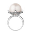 TOMEI Ring, Diamond Pearl White Gold 750 (R1354)