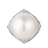 TOMEI Ring, Diamond Pearl White Gold 750 (R1354)