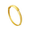 TOMEI Sri Puteri Heritage Styled Bangle, Yellow Gold 916