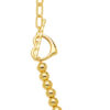 TOMEI Two-Ways Linked Heart Bracelet, Yellow Gold 916