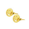 TOMEI Smiley Face Earrings, Yellow Gold 916