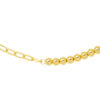 TOMEI Two-Ways Linked Heart Bracelet, Yellow Gold 916