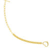 TOMEI Two-Ways Linked Heart Bracelet, Yellow Gold 916