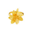 TOMEI x Xifu Flower Ring, Yellow Gold 999