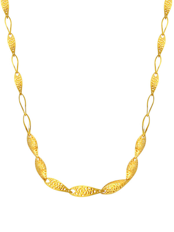 TOMEI Sri Puteri, The Mawar Series Necklace, Yellow Gold 916