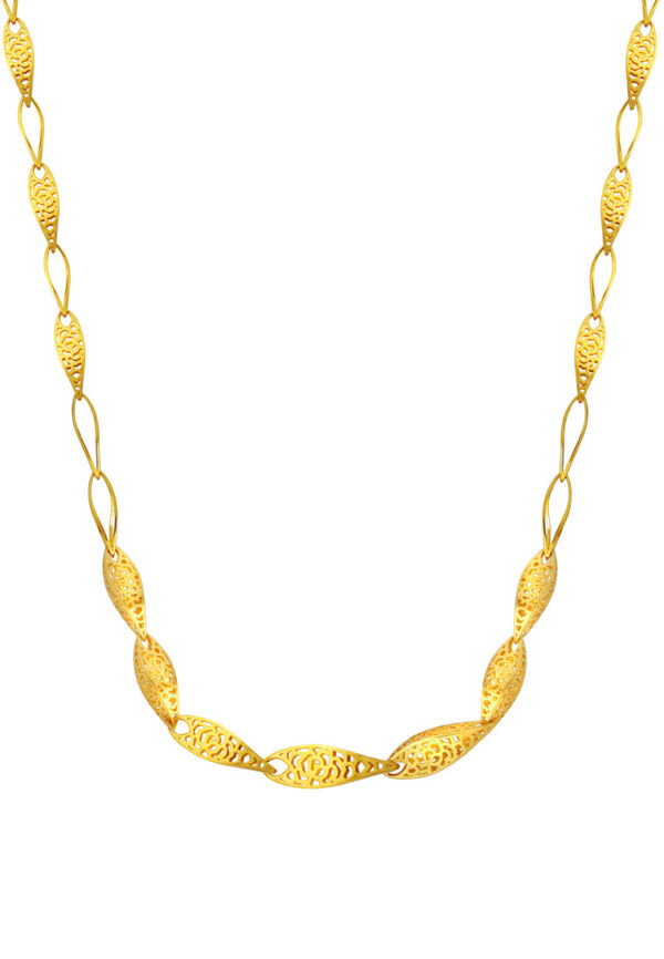 TOMEI Sri Puteri, The Mawar Series Necklace, Yellow Gold 916