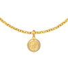TOMEI Round Pendant, Yellow Gold 999