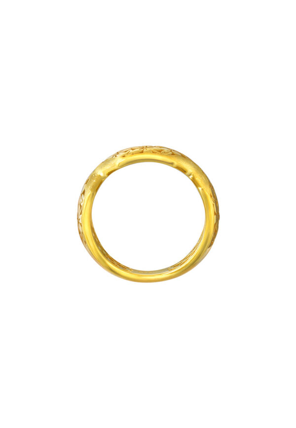 TOMEI Sri Puteri Heritage Floral Ring, Yellow Gold 916