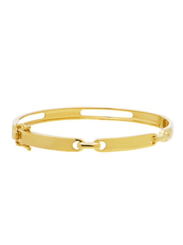 TOMEI Simplicity Linked Bangle, Yellow Gold 916