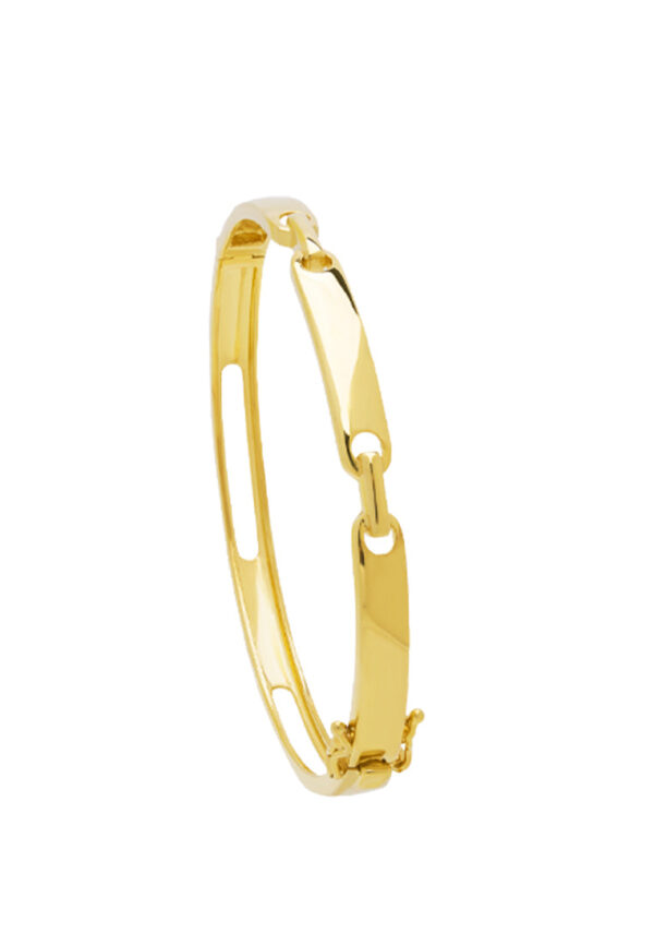 TOMEI Simplicity Linked Bangle, Yellow Gold 916
