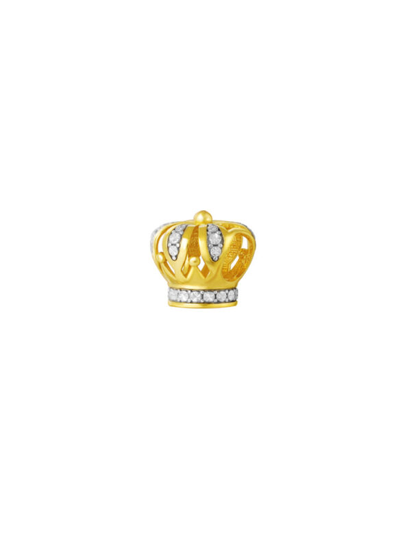 TOMEI Chomel Collection Crown Charm, Yellow Gold 916