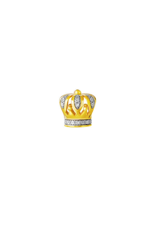 TOMEI Chomel Collection Crown Charm, Yellow Gold 916